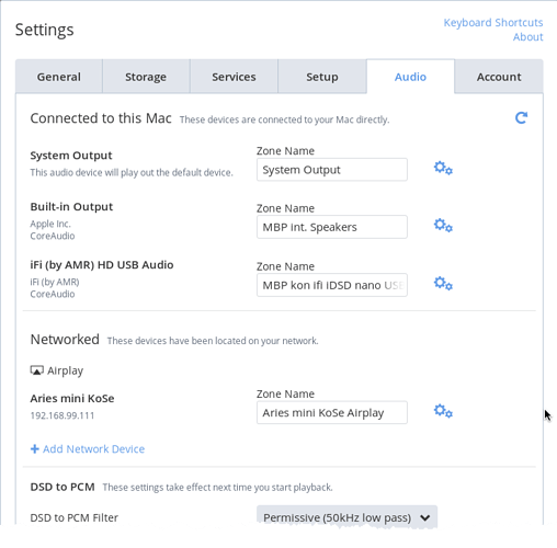 mac core audio settings