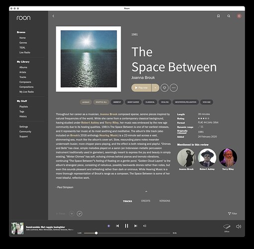 Most readable so far for me. Some type is too small (track titles) and some too large of course (album title). This is shrunk to fit on my 27" screen. 2013 Mac Pro. I can say this build has been rock solid with lots of restarts to test styles.Quick too. Screen Shot 2021-02-14 at 5.15.08 PM