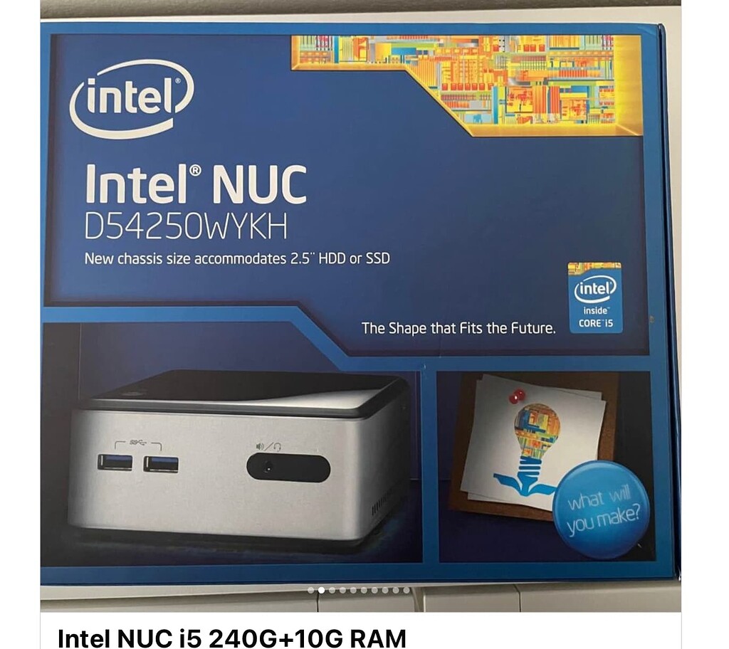 Intel NUC D54250WYK SSD 256GB/MEM 8GB/Wi-Fi パーツセット ...