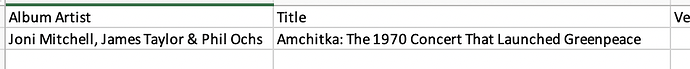 From Excel
