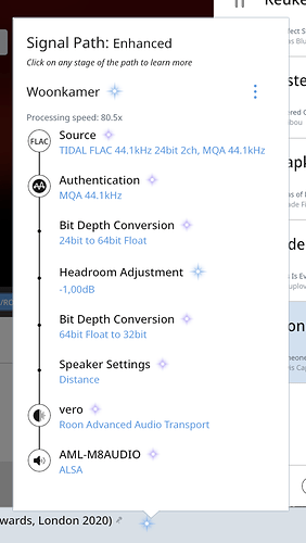 Vero DSP disable MQA decoder MQA file