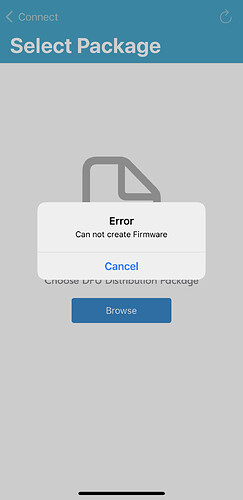 iOS15 error message