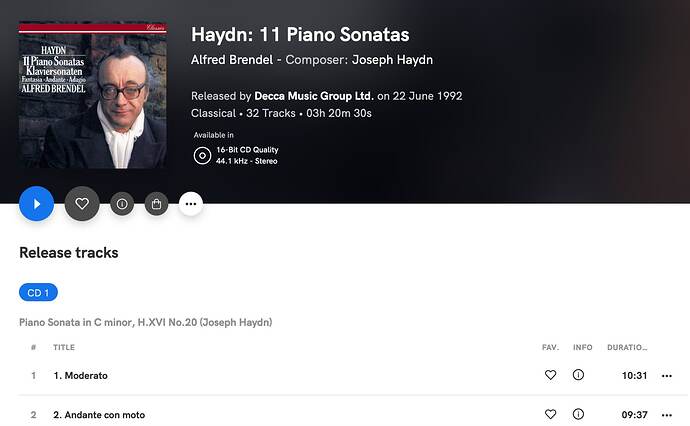 Haydn - 11 Piano Sonatas