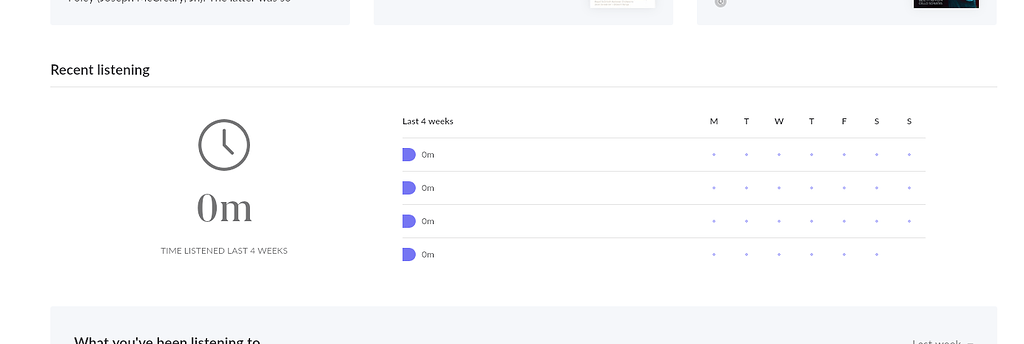 Recent listening is empty - Support - Roon Labs Community