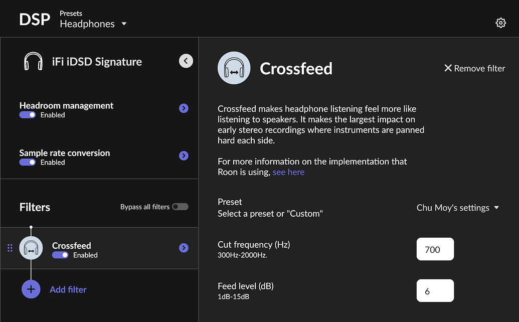 headphone crossfeed headphone crossfeed