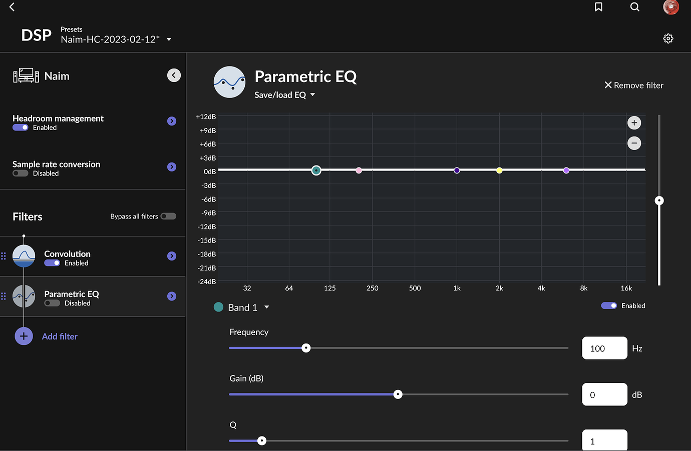 Default Roon EQ settings DSP Roon Labs Community
