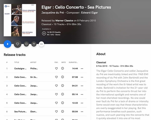 Elgar Cello Du Pre