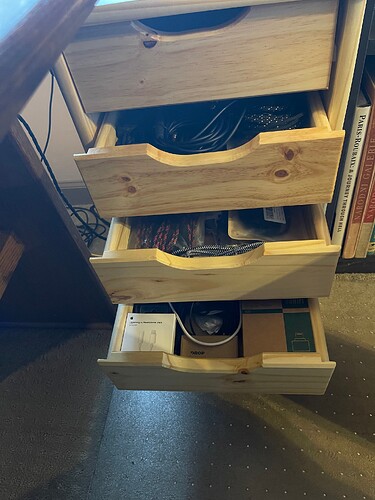 drawers open