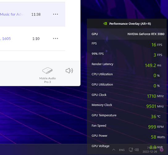 Roon Performance