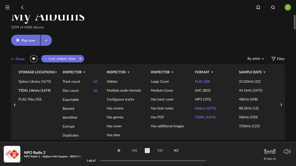 A little help with "focus" feature for formats - Roon Software ...