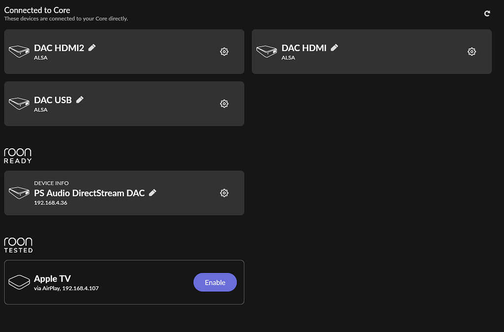 Not playing music from nucleus to PS Audio DirectStream DAC using HDMI