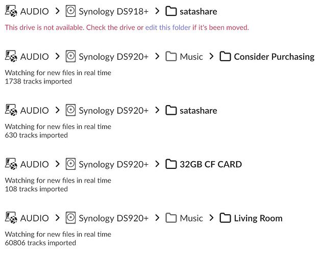 DS918+ and DS920+ Folders