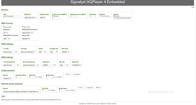 hqplayer shell replacement no sound