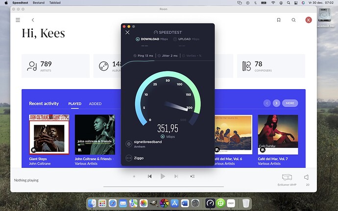 Internetspeed Roon