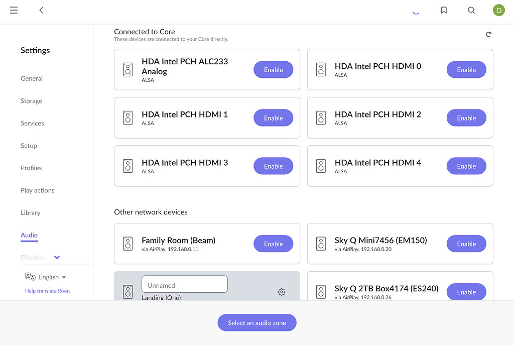 Roon can’t find audio devices after router connection change Support