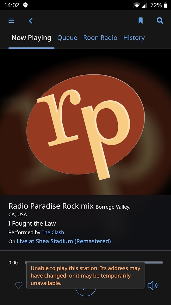 Radio Paradise flac stream problems Support Roon Labs Community