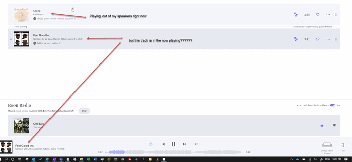 roon play queue is wrong