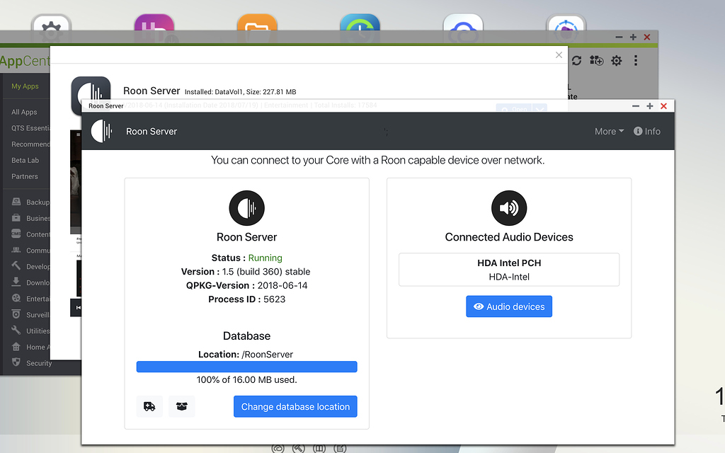 Getting a Choose Your Roon Core from ROON app QNAP/Synology NAS