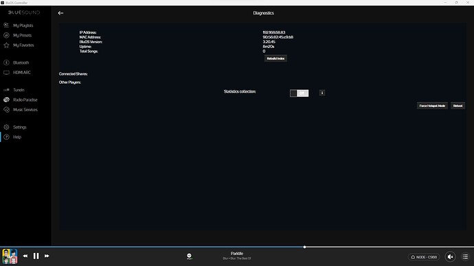 Blusound Node Network Connection