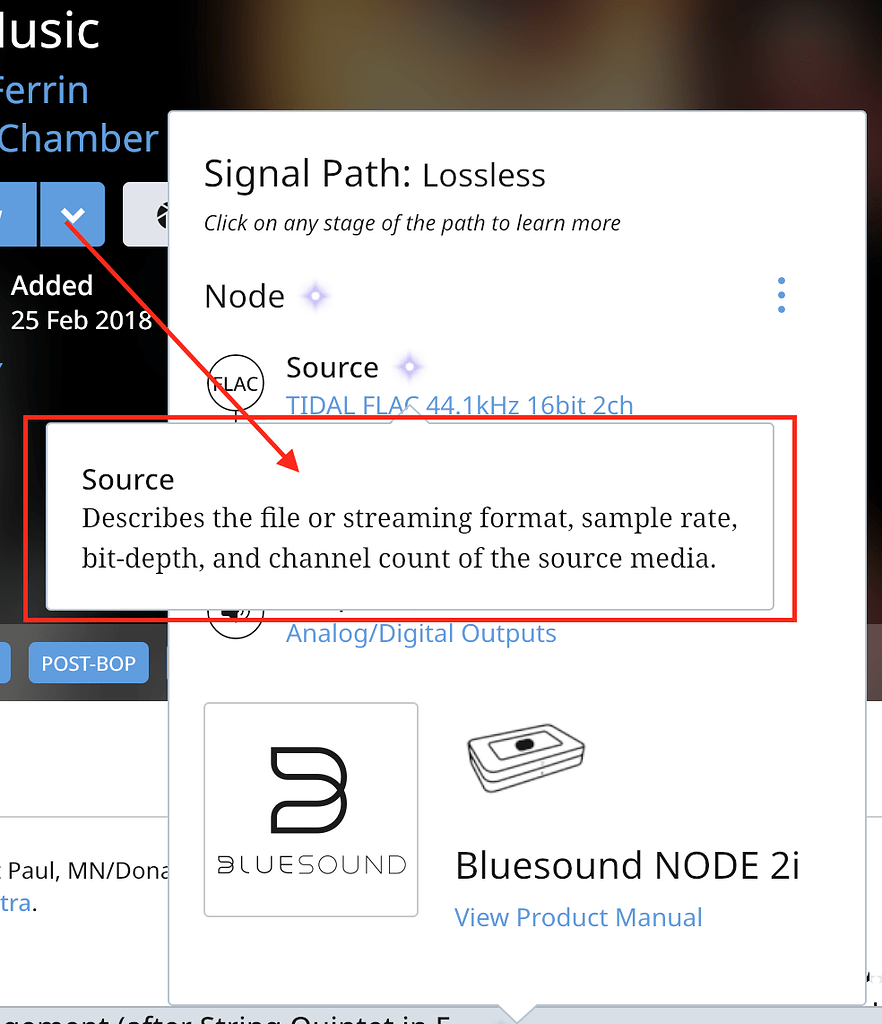 Clicking on Signal Path explanation should close explanation Feature