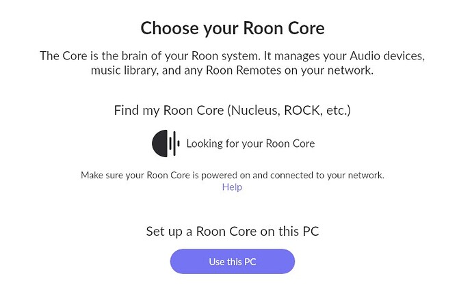 looking for your roon core