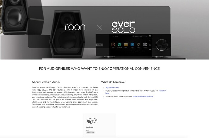 EverSolo DMP-A6 - Audio Gear Talk - Roon Labs Community