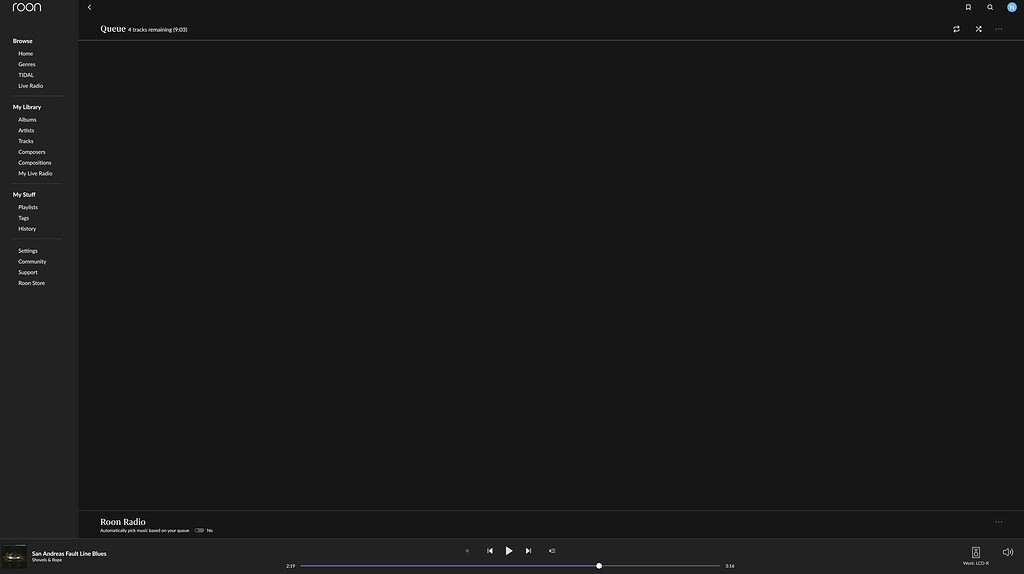 Incorrectly Empty Queue - Support - Roon Labs Community