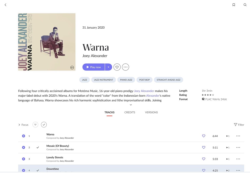 Roon Links To Incorrect Wikipedia Entry artist Does Not Have An Entry 