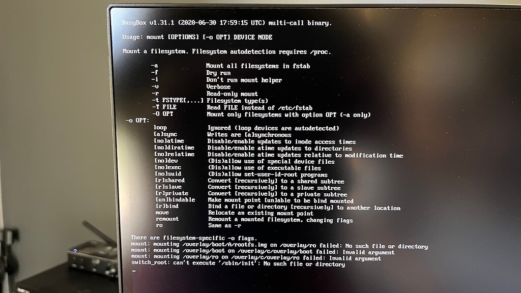 Rock not mounting - Tinkering - Roon Labs Community