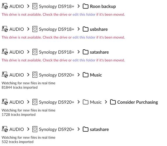 Roon Data Restore - DS918 vs. DS920