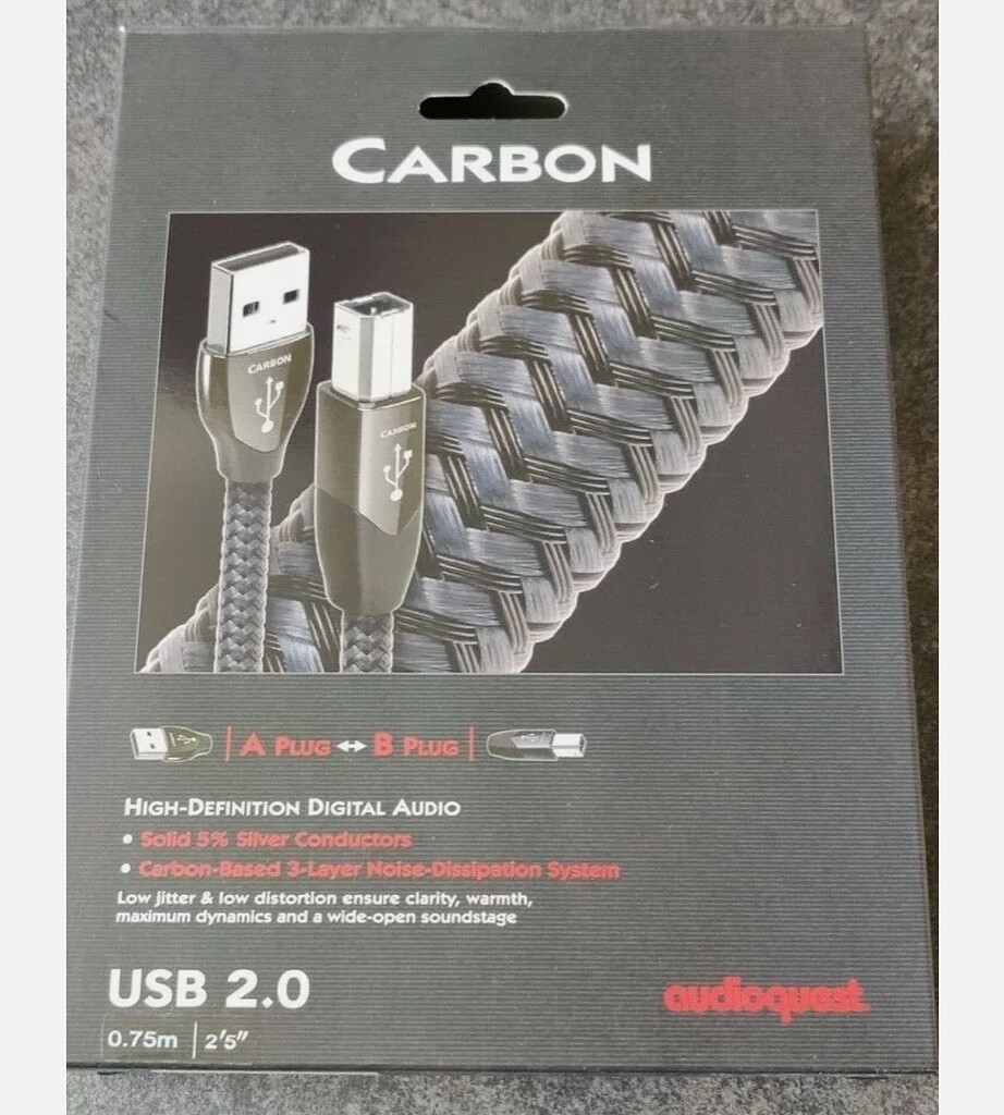 FS: Audioquest Carbon USB Audio Cable USB-A Male to USB-B