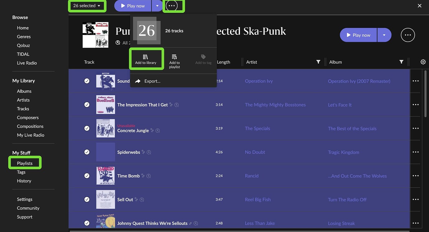 How to add Qobuz playlists to Library Qobuz Roon Labs Community