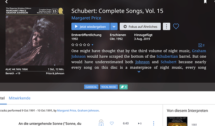 Schubert complete songs Price Johnson A