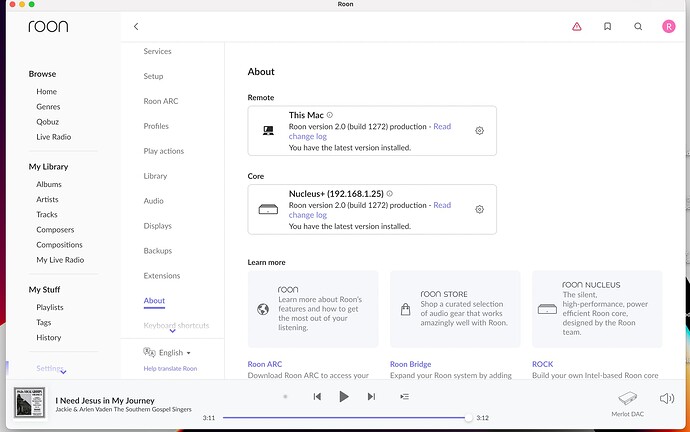 Roon 2 About Screen Shot 2023-05-13 at 11.19.58 PM