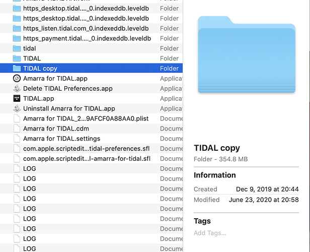Korody - Tidal folder in directory  Screen Shot 2020-06-25 at 15.52.36