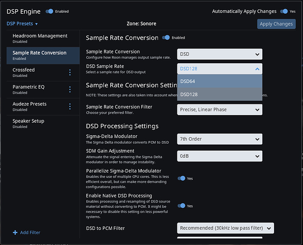 dsd128screenroon