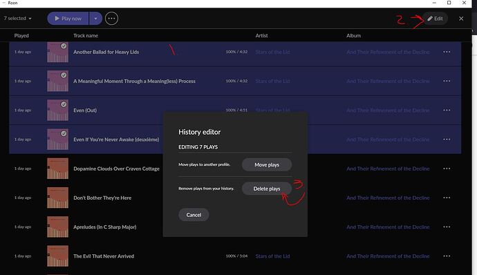 edit history