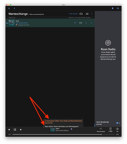 Roon Radio problem