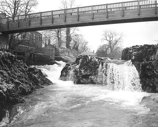 Ayesgarth Falls by Bridge