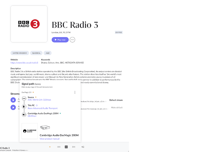 RoonBBCRadio3