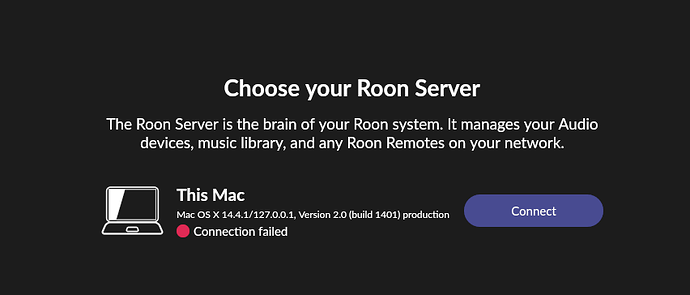 Choose your Roon Server
