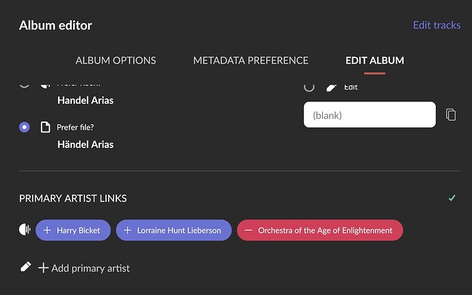 Primary Artists Links