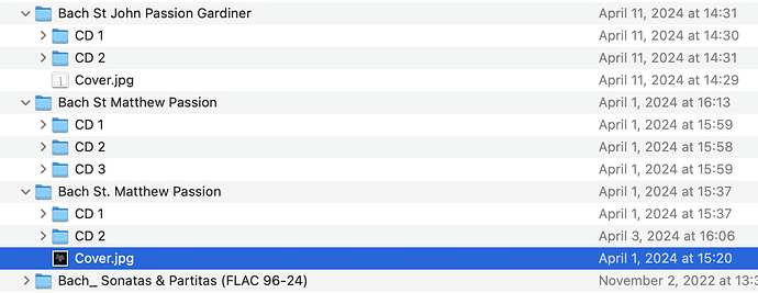 Folder organization