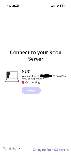 Roon Server iOS