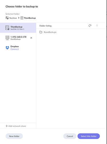 select folder