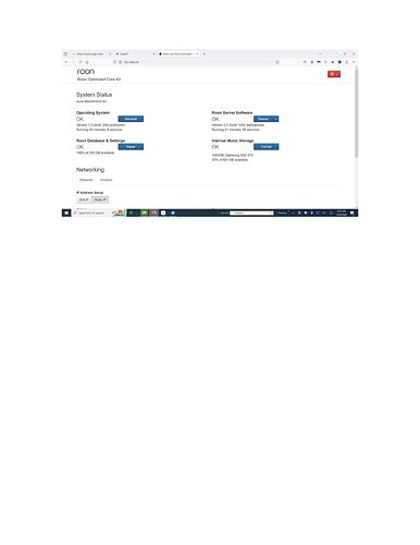 Roon admin screen Johnson