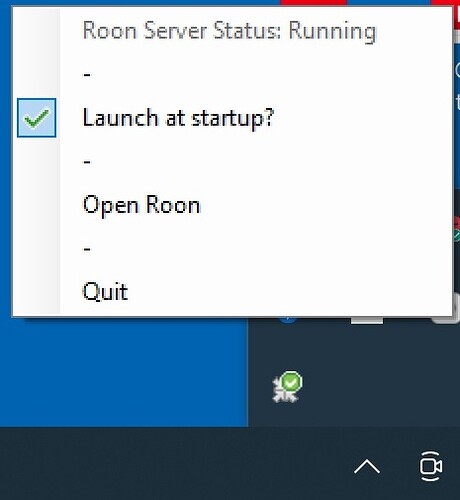 Roon Server Status