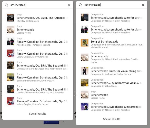 roon search