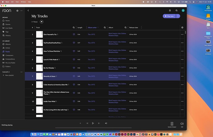 Roon Tracks