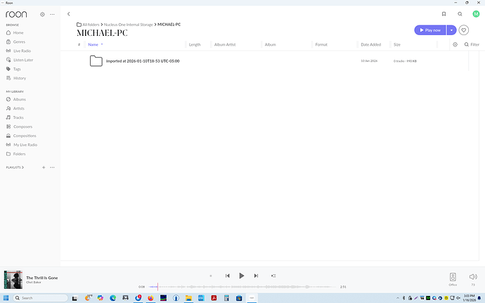 Folder view of mysterious subfolder